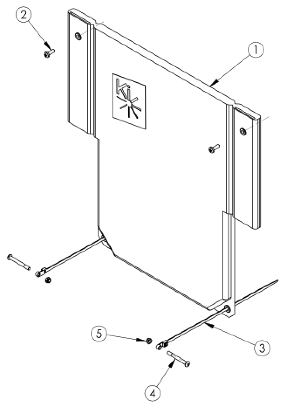 (discontinued) Liberty Standard Back Upholstery parts diagram