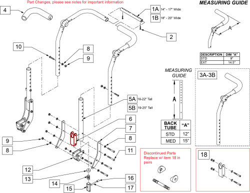 Height Adj Backrest W/ Adj Stroller Handle (sr45) parts diagram