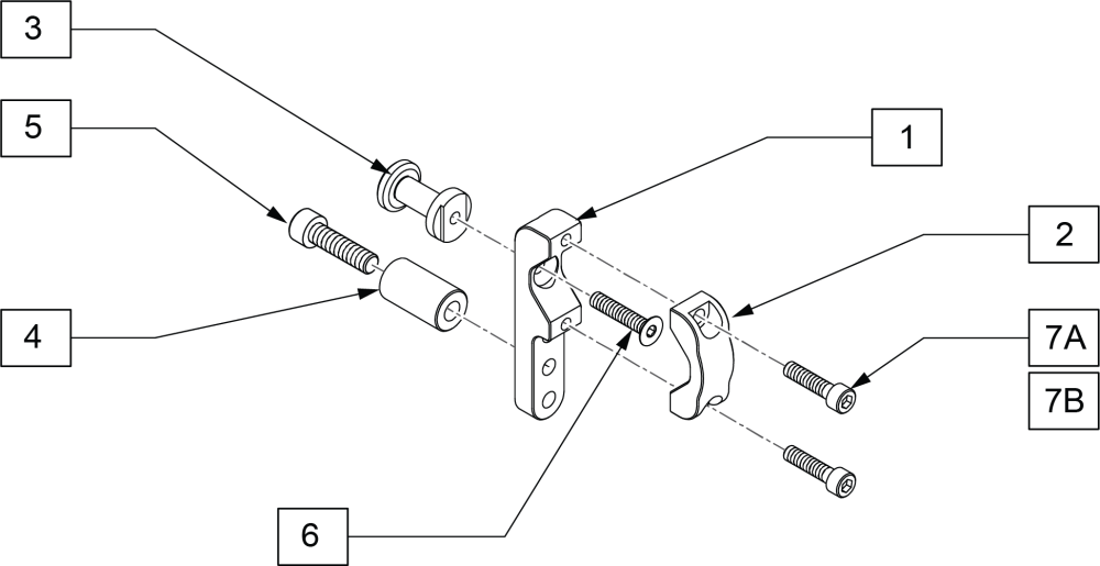 Round Tube Recievers parts diagram
