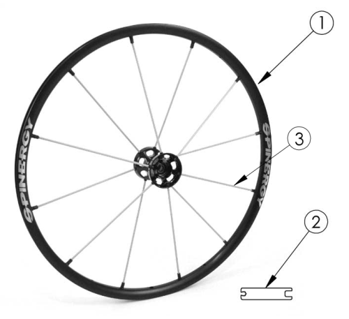 Catalyst 5 Wheels - Spinergy Lx parts diagram