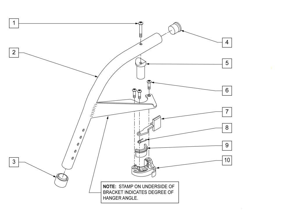 60 Deg S/a Hanger (disc.10-23-99) parts diagram