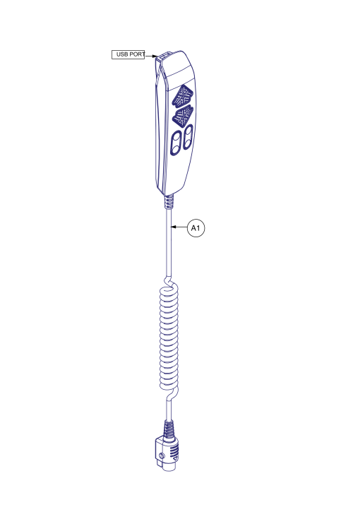 Hand Control, Lighted Push Button, Usb, Power Headrest, No Keylock, No Logo parts diagram