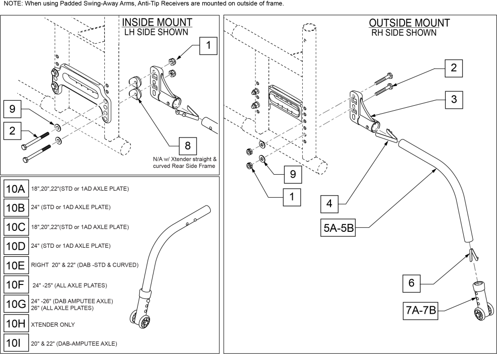 Anti-tip parts diagram