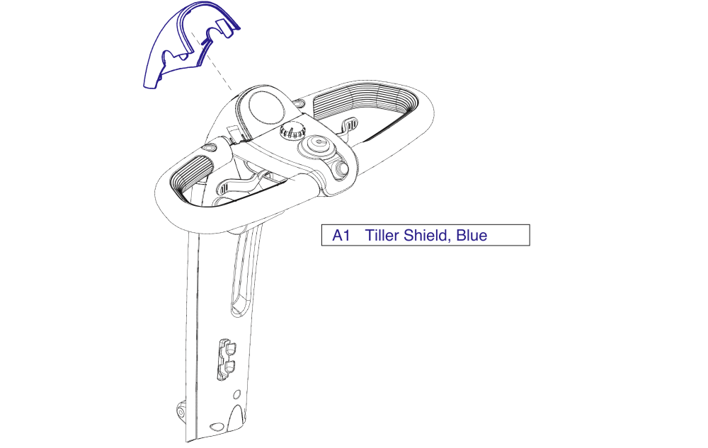 Tiller Shroud Blue Insert parts diagram