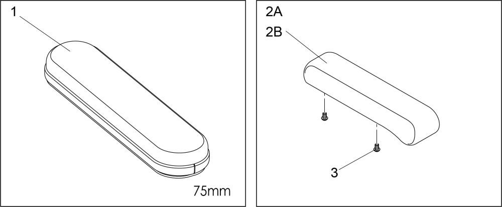 Armpad Spares parts diagram