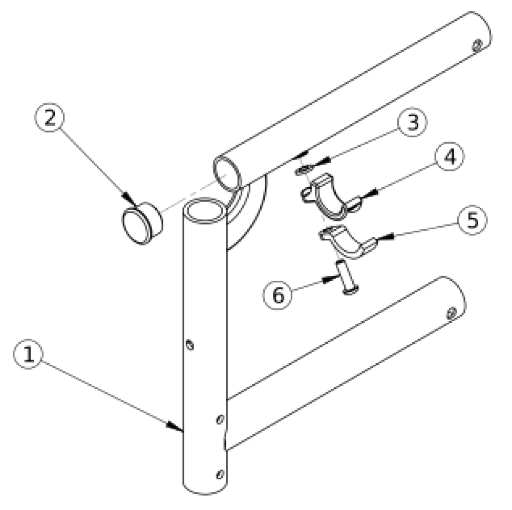 Catalyst 5ti Swing Away Front Frame parts diagram