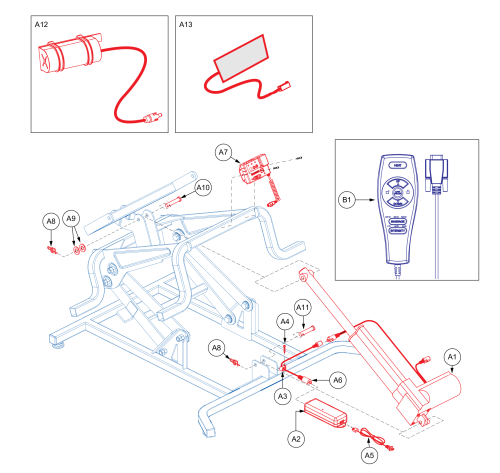 Motor,slave Motor,dual Lead,liftchair,domestic,w/capacitor,boost,(hhc: Lmd6208d-r) parts diagram