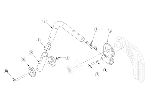 Liberty Rear Anti-tip parts diagram