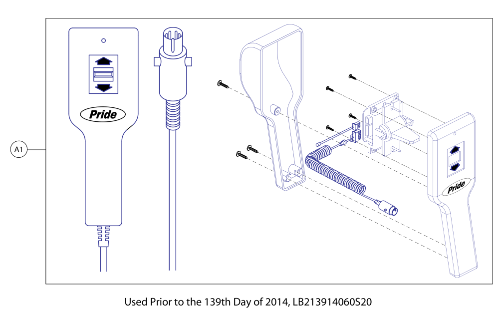 Hand Control, Led parts diagram