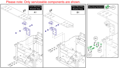 Seat Interface - Hd Tilt, Q6 Edge Hd parts diagram