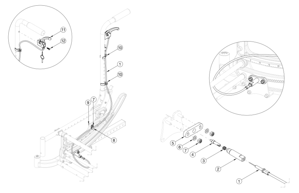 Cr45 Dual Hand Tilt With Stroller Backrest parts diagram