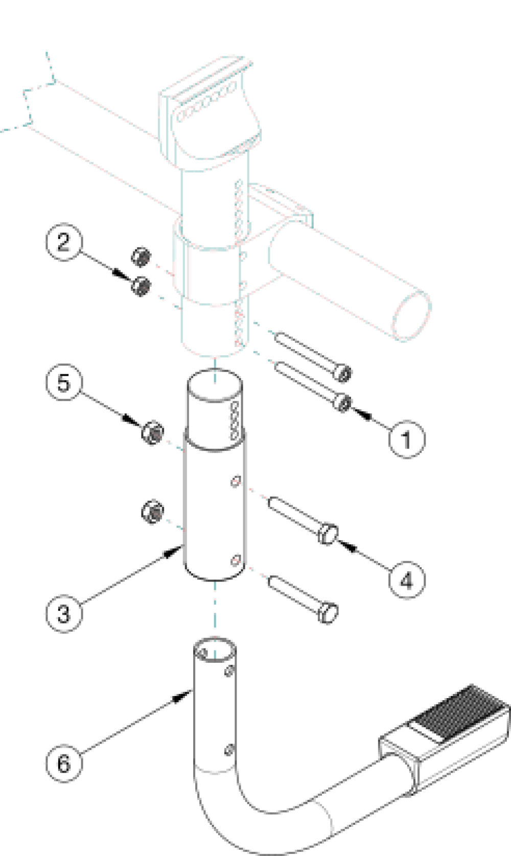 Rogue Alx Tipping Lever parts diagram