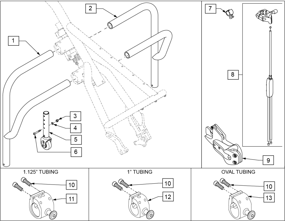 Adapter Frame And Docking Mechanism parts diagram