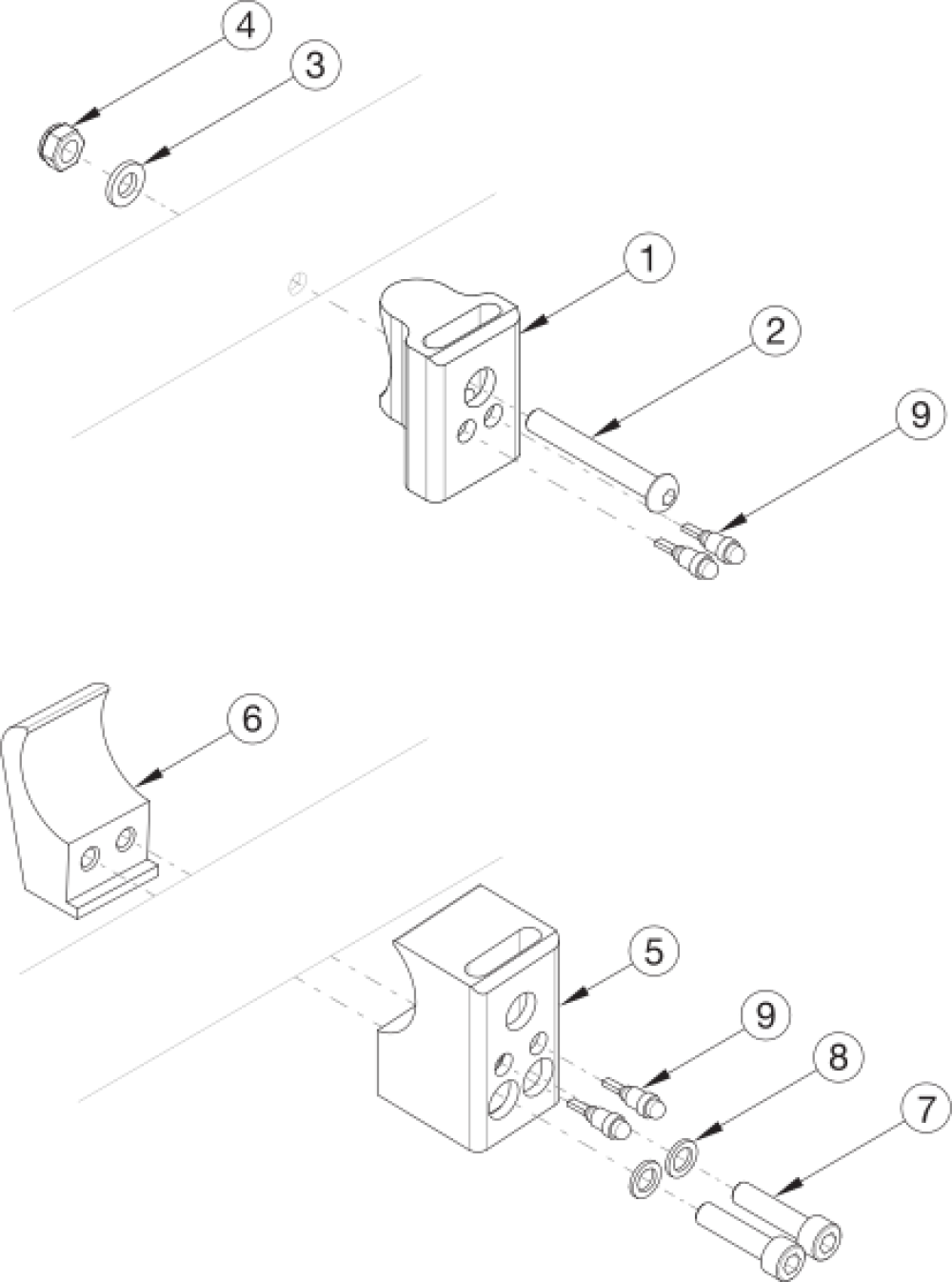 Rogue2 Side Guard Receiver - Color Anodized parts diagram