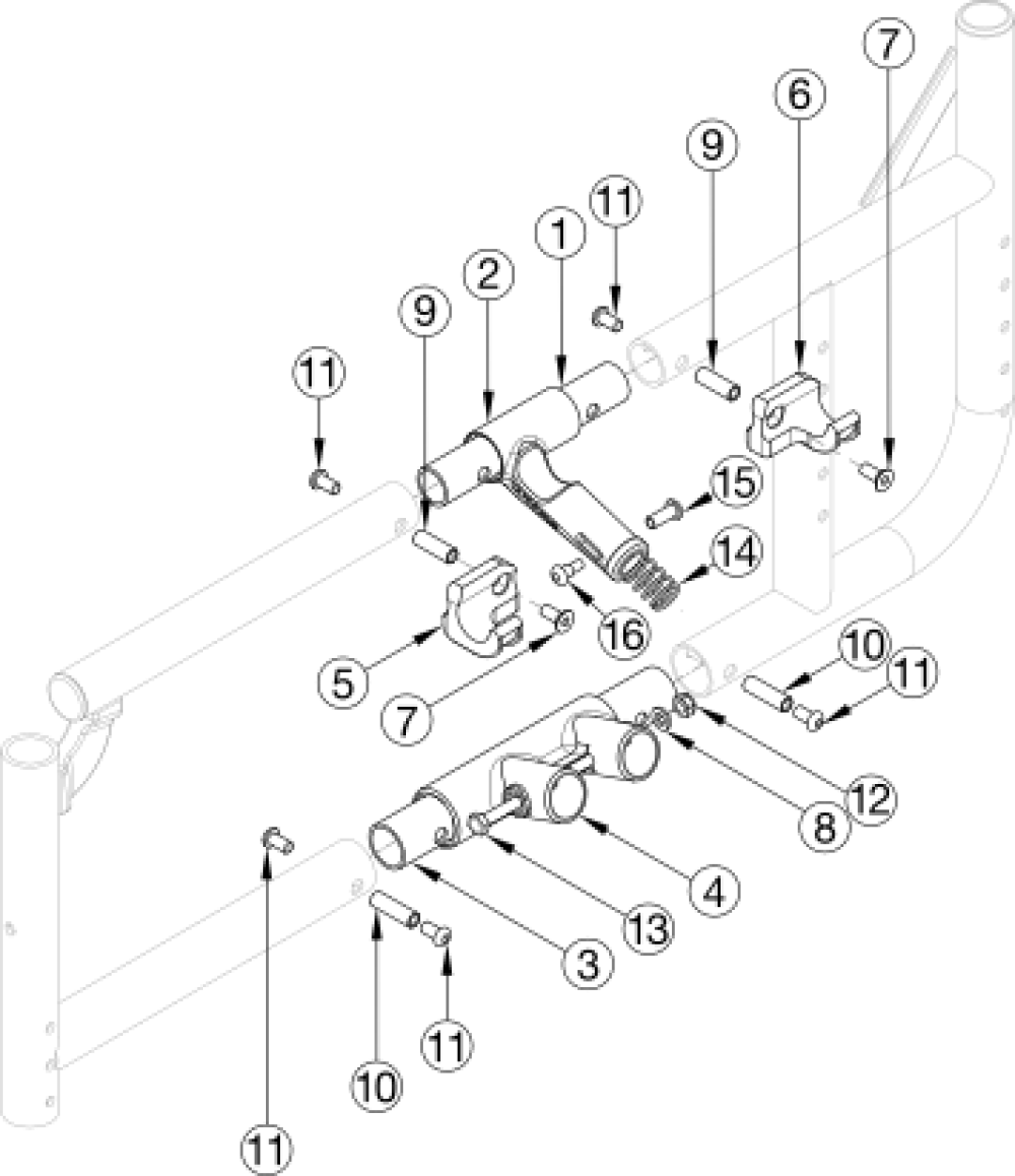 Catalyst 5 Side Frame Assembly - Open Seating (seating System) parts diagram