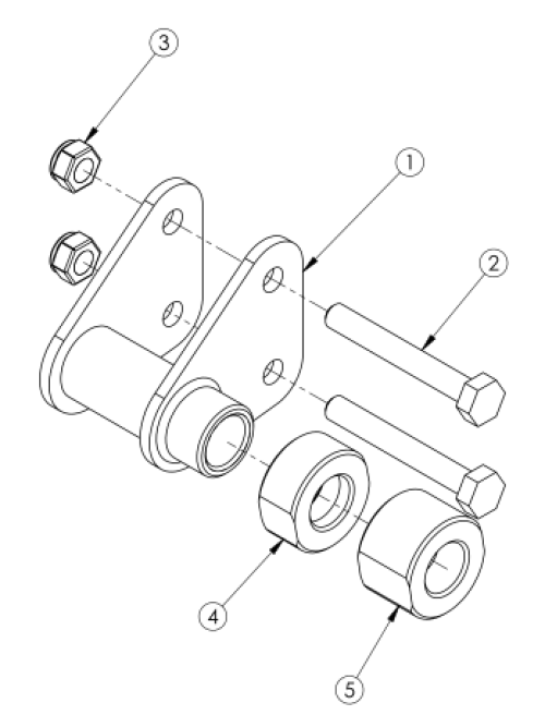 Catalyst 4 Axle Bracket parts diagram