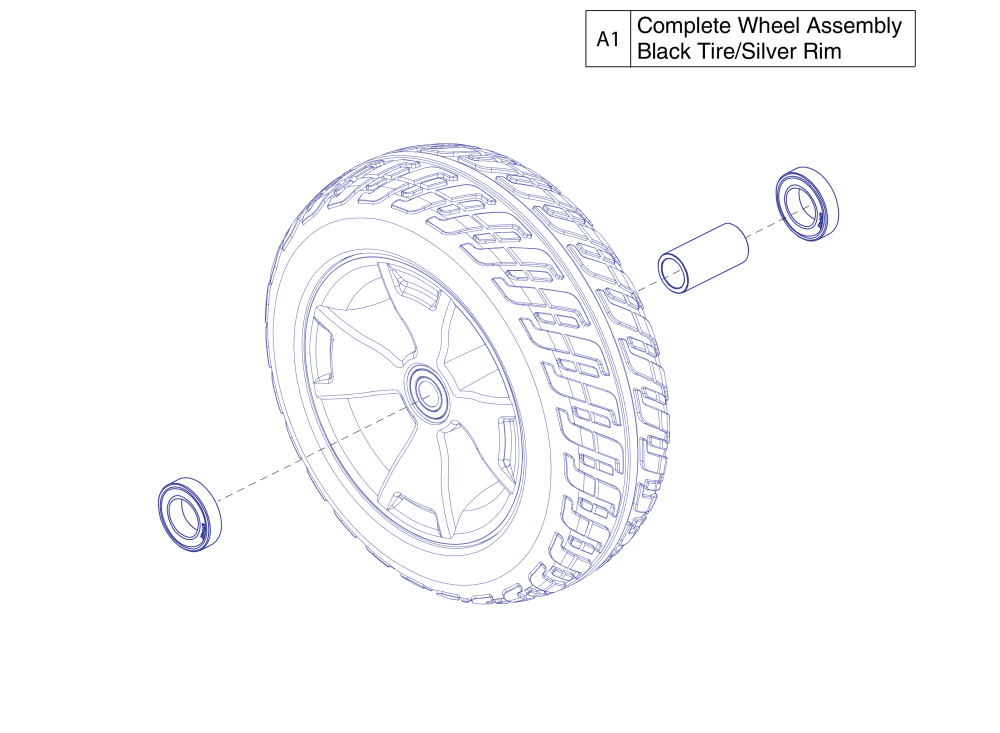 Front 3 Wheel Assy, Victory 10.2 parts diagram