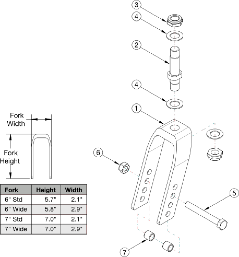 Flip For X:panda Forks And Stems parts diagram