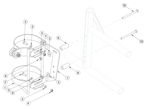 Catalyst 4 O2 Holder parts diagram