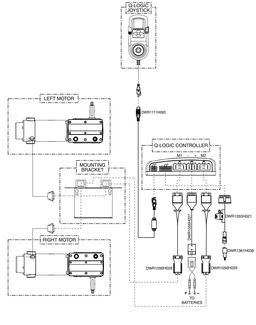 J6 Q-logic Electrical System Diagram - Quantum Ready/tilt Thrutoggle parts diagram