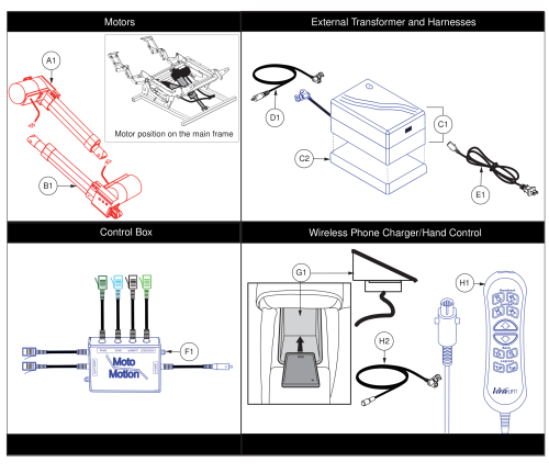 Base & Back Motors, Mot2205150_mot2205151 parts diagram