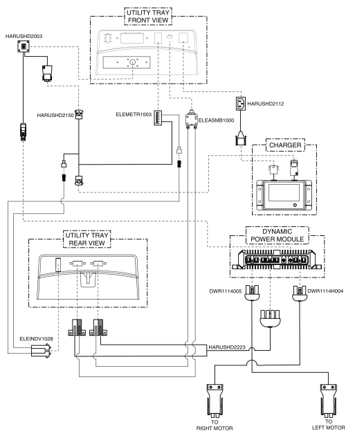 Dynamic, Electrical System Diagram, Jazzy 1113 Ats parts diagram