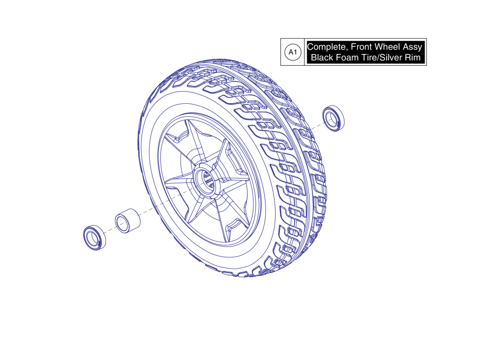 Front Wheel Assy parts diagram