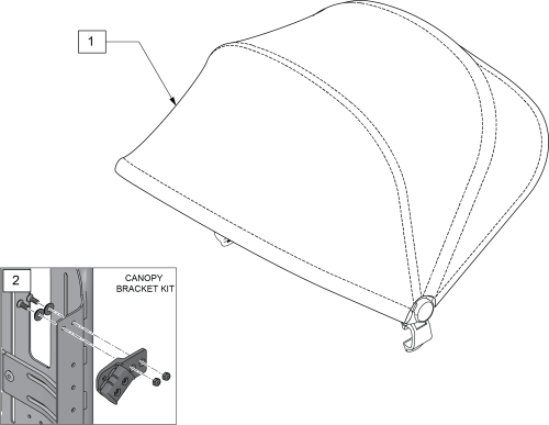 Advanced Seating Canopy parts diagram