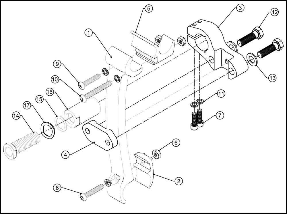 4) Axle Assembly parts diagram