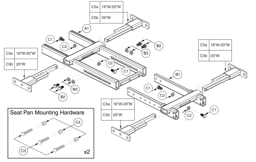 Tb3 Lift Seat Base / Frame parts diagram