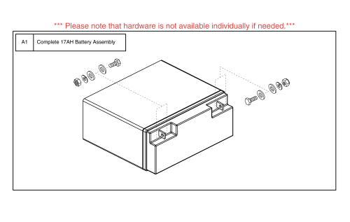 Battery, Agm, 17 Amp Hour ( 17ah ) parts diagram