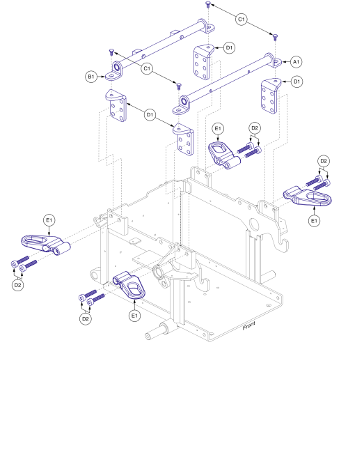 Seat Towers & Universal Transit Package, Edge Z / Q6 Ultra parts diagram