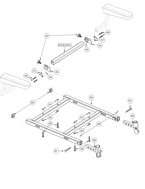 H - Frames - Square Frame, Blast - Blast Elr Sa Tap Pin Solid Seat Pan 16-20w parts diagram