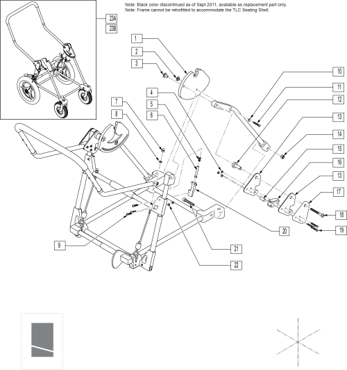Vent Base Frame parts diagram