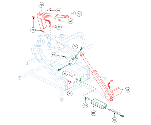 Nm101, Nm1850, Dual Motor Lift Chair parts diagram