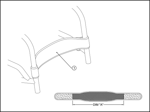 3) Padded Hook And Loop Calf Strap parts diagram