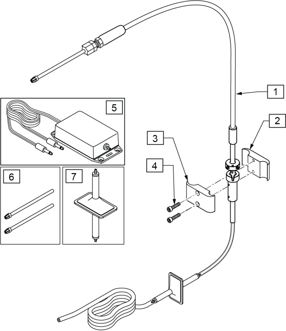 Low Pressure Sip-n-puff Parts parts diagram