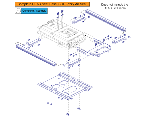 Sof Ilevel Captains Seat Frame & Interface, Q6 Edge 2.0 / 3 parts diagram