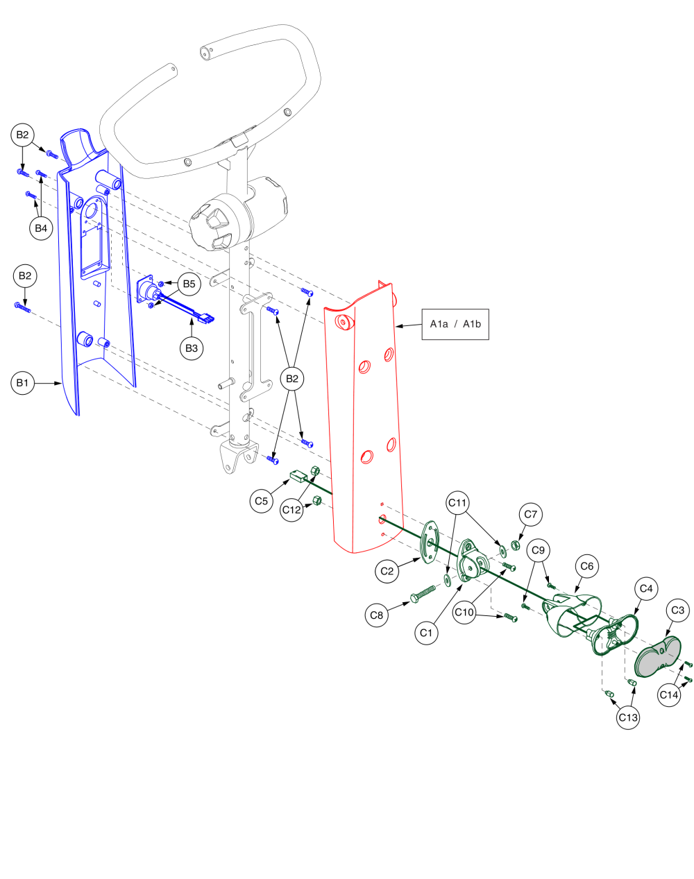 Celebrity X Le Tiller Shroud Assy parts diagram