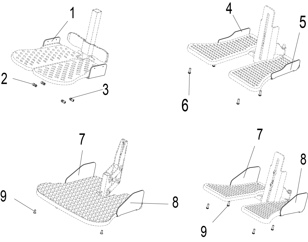 Footplate Metal Edges parts diagram