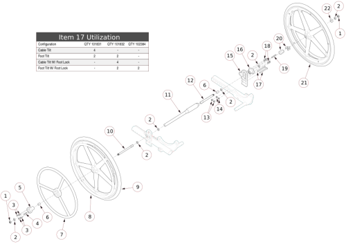 (discontinued) Focus Cr One Arm Drive Blade Style parts diagram