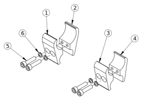 Rogue / Rogue Alx / Little Wave Xp Wheel Lock Clamps parts diagram