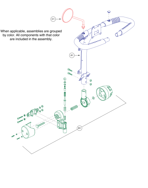 Delta Tiller Assy parts diagram