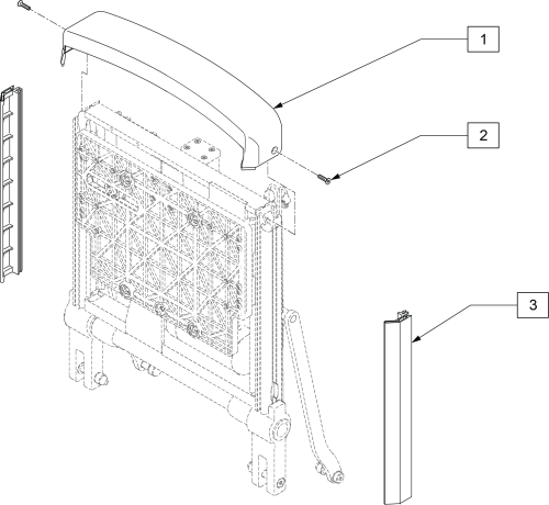 Sedeo Pro Advanced & Up Advanced Backrest Covers parts diagram