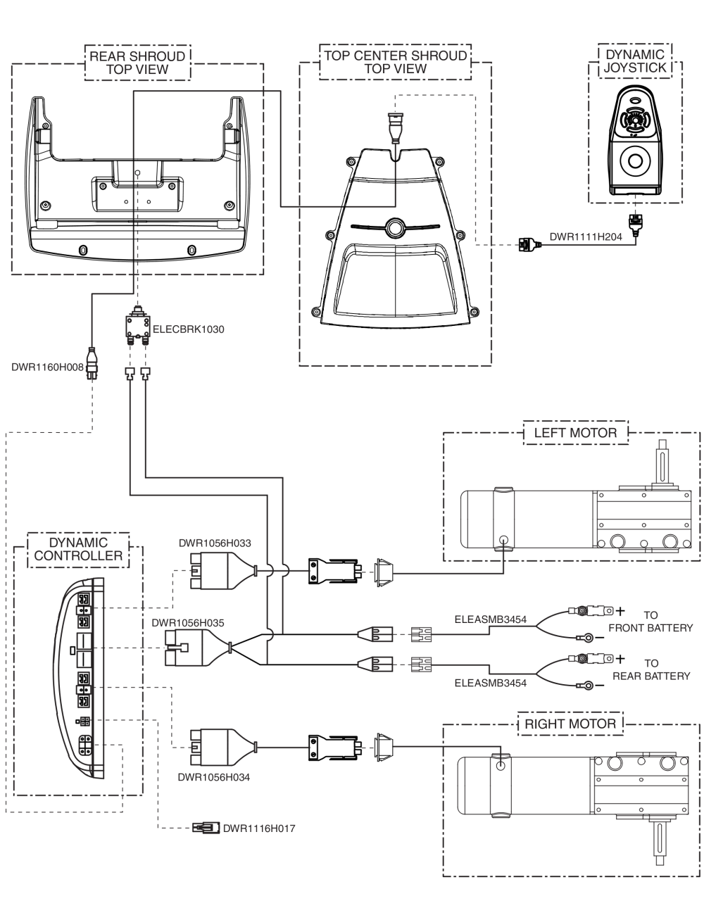 Electrical System Diagram, Dynamic Shark, Jazzy Select Hd parts diagram