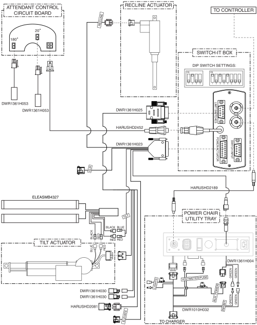 Electrical Diagram - Sync Tilt & Recline W/ Independently Controlled Recline, Switch-it parts diagram