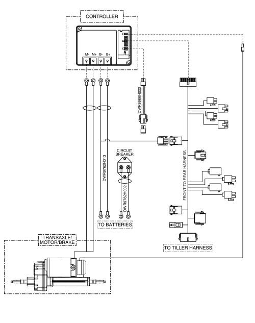 Electrical System Diagram, Rear, Pursuit Xl - S714 parts diagram