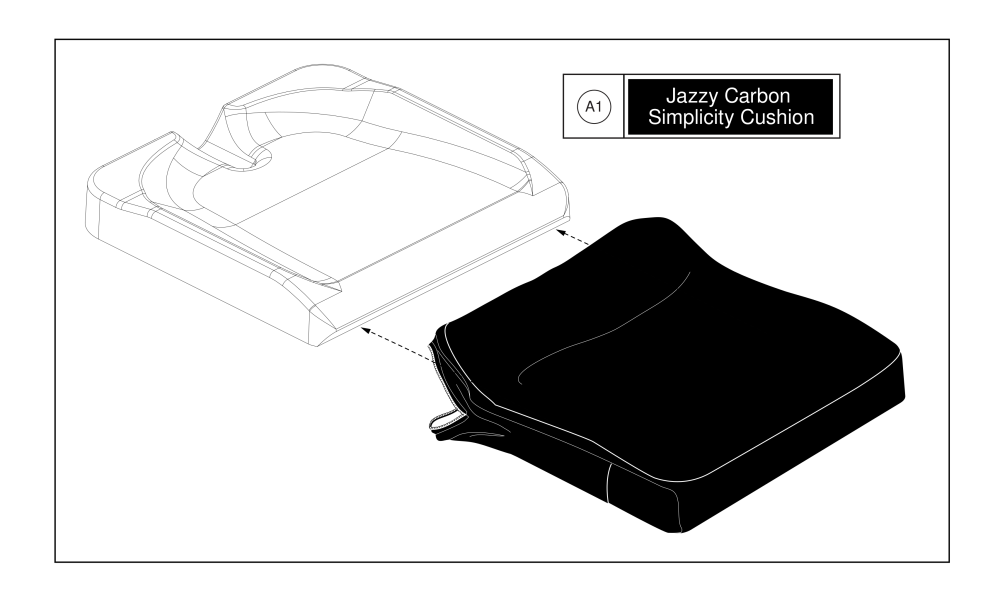 Simplicity Cushion, Jazzy Carbon parts diagram