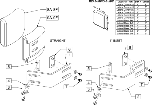 Fixed Lateral Brackets (external Mount) parts diagram