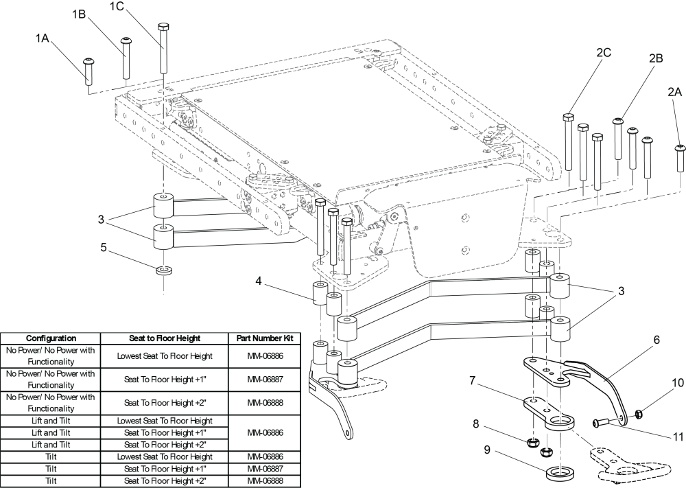 Fit Uso To X8 V3 parts diagram